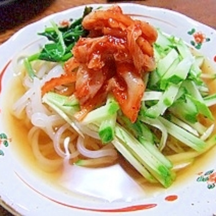 盛岡冷麺で！野菜たっぷりサラダ風冷麺